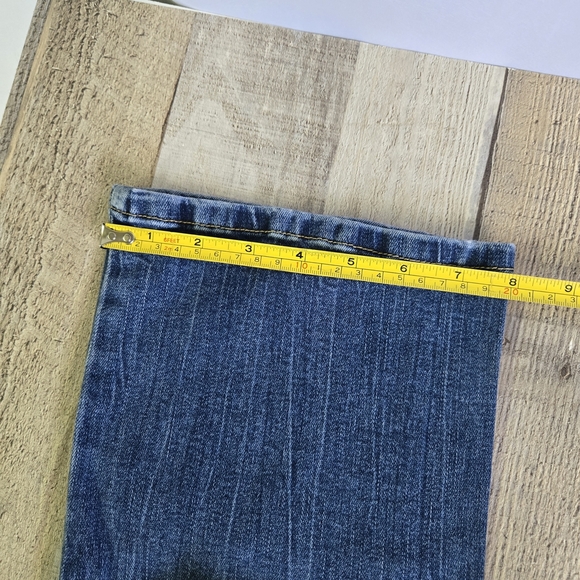 MOSSIMO | Mid-Rise Super Stretch Skinny Bootcut Jeans in Blue sz 4R (27) - Picture 3 of 9